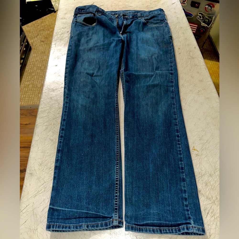 Men’s Carhartt Rugged Flex Blue Denim size 36